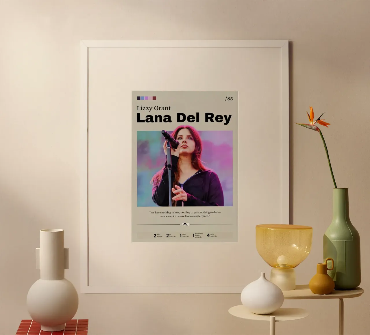 Lana Del Rey poster da Zach shop