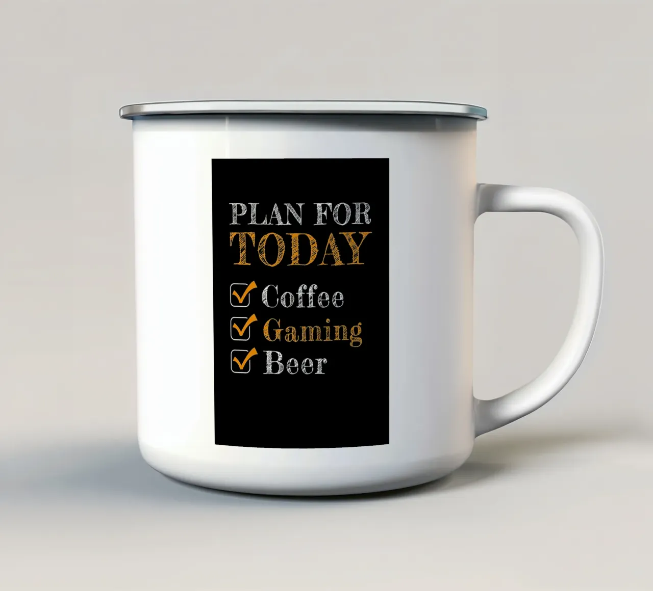 Caffè Birra da gioco tazza in smalto da Hannah Meyer