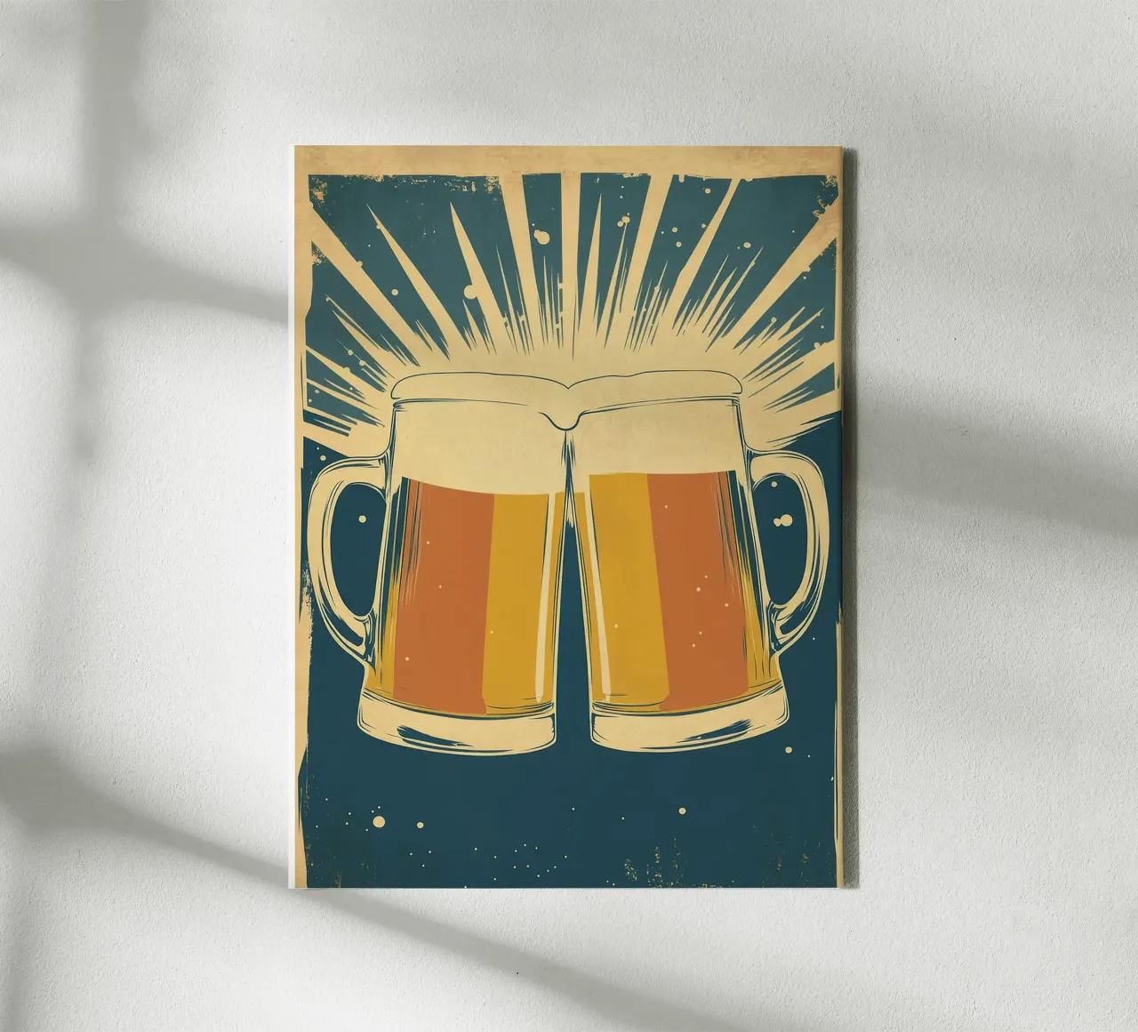 Salute! Poster dell'orso retrò tela con Cornice a cassetta da Hannah Meyer