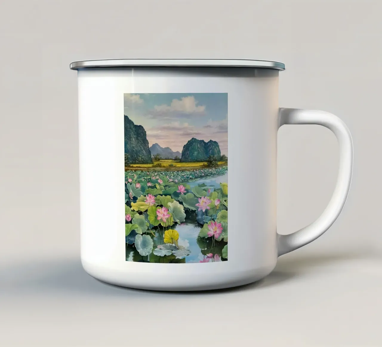 cactus lake tazza in smalto da miracle
