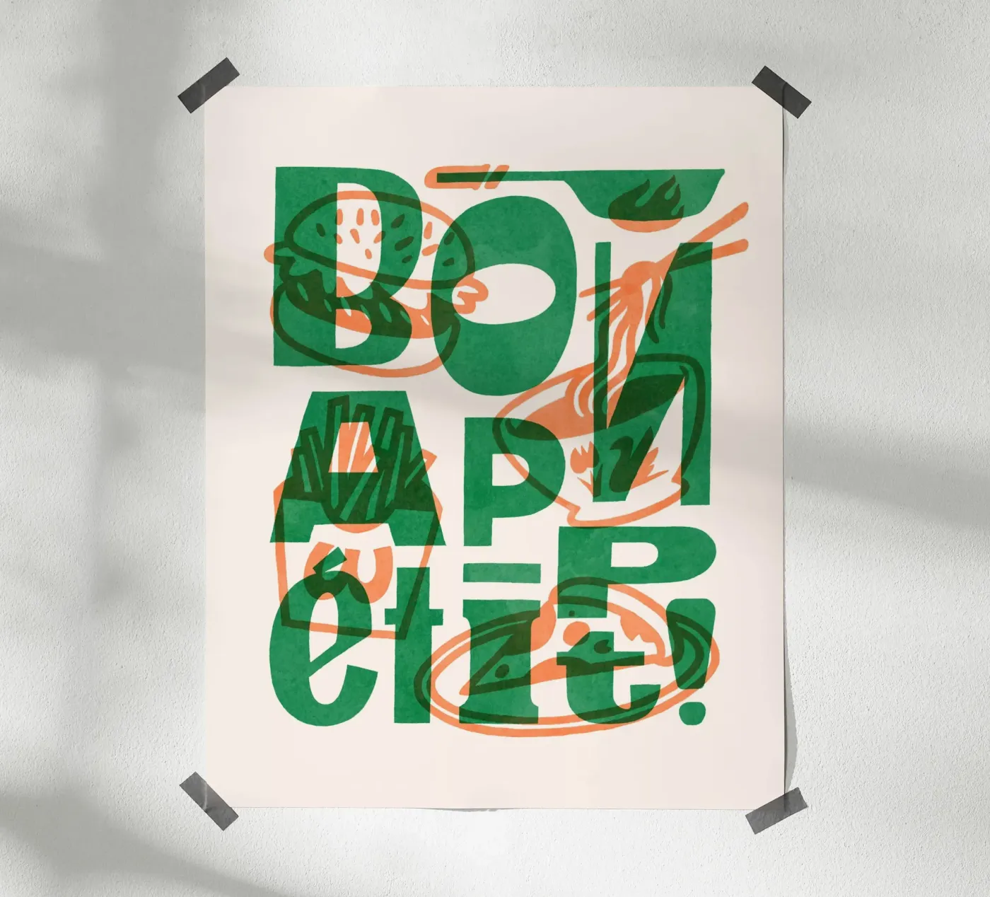 Bon Appetit! poster da illusthera