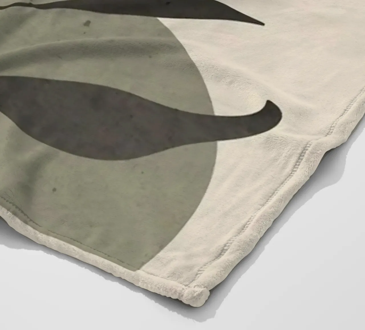 leaf moon shape coperta in pile da miracle