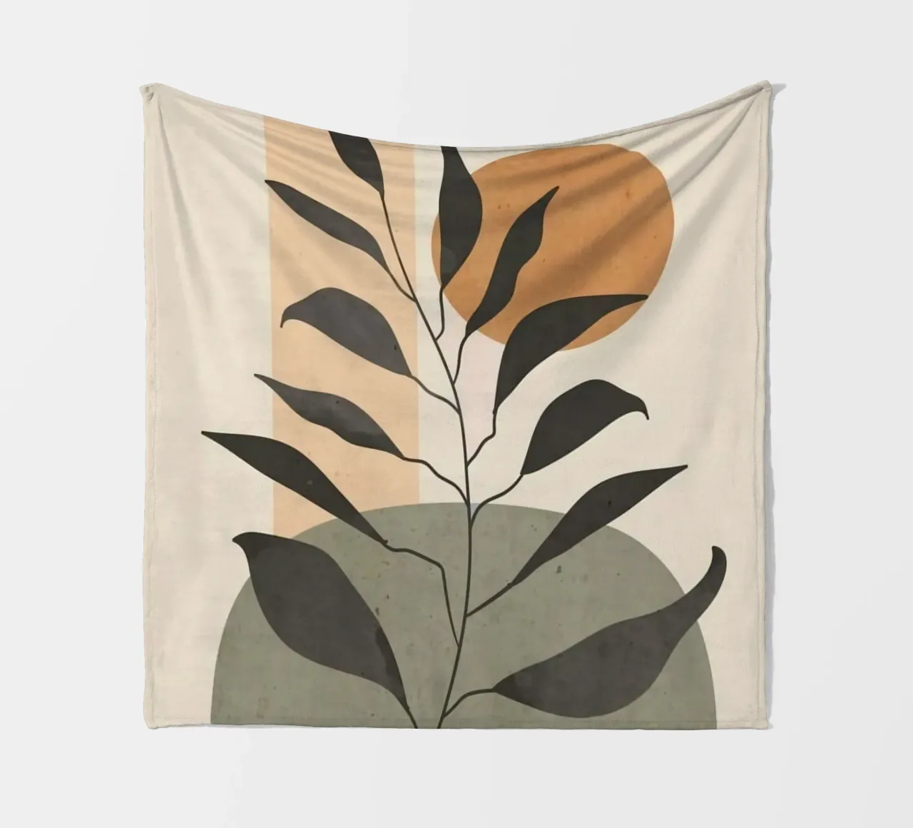 leaf moon shape coperta in pile da miracle