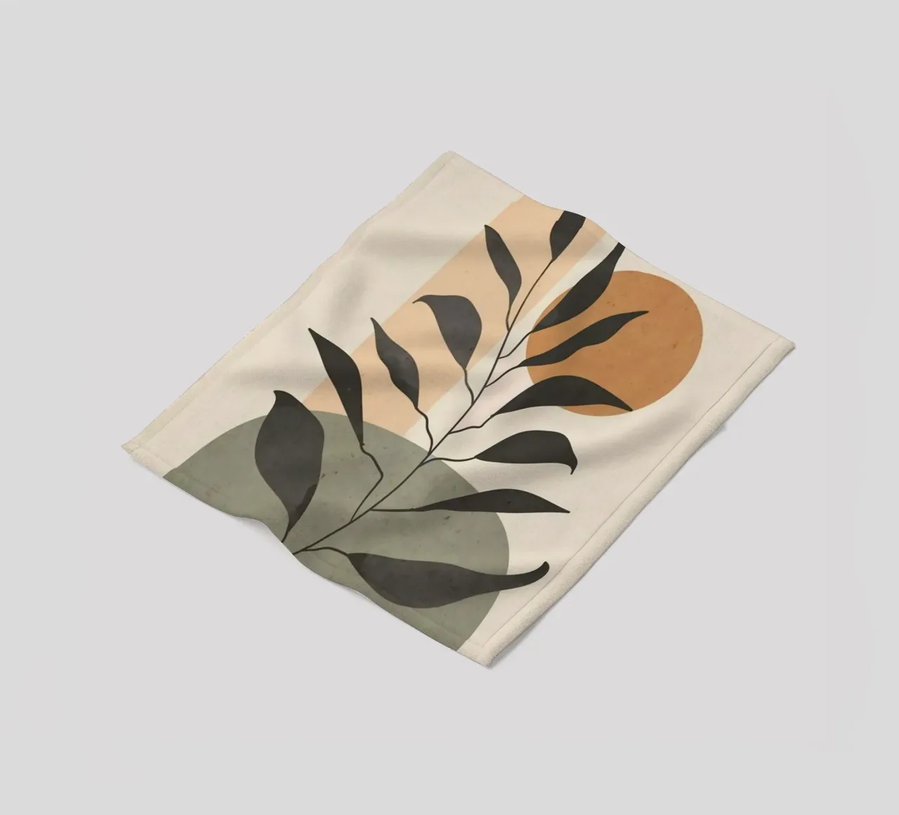 leaf moon shape coperta in pile da miracle