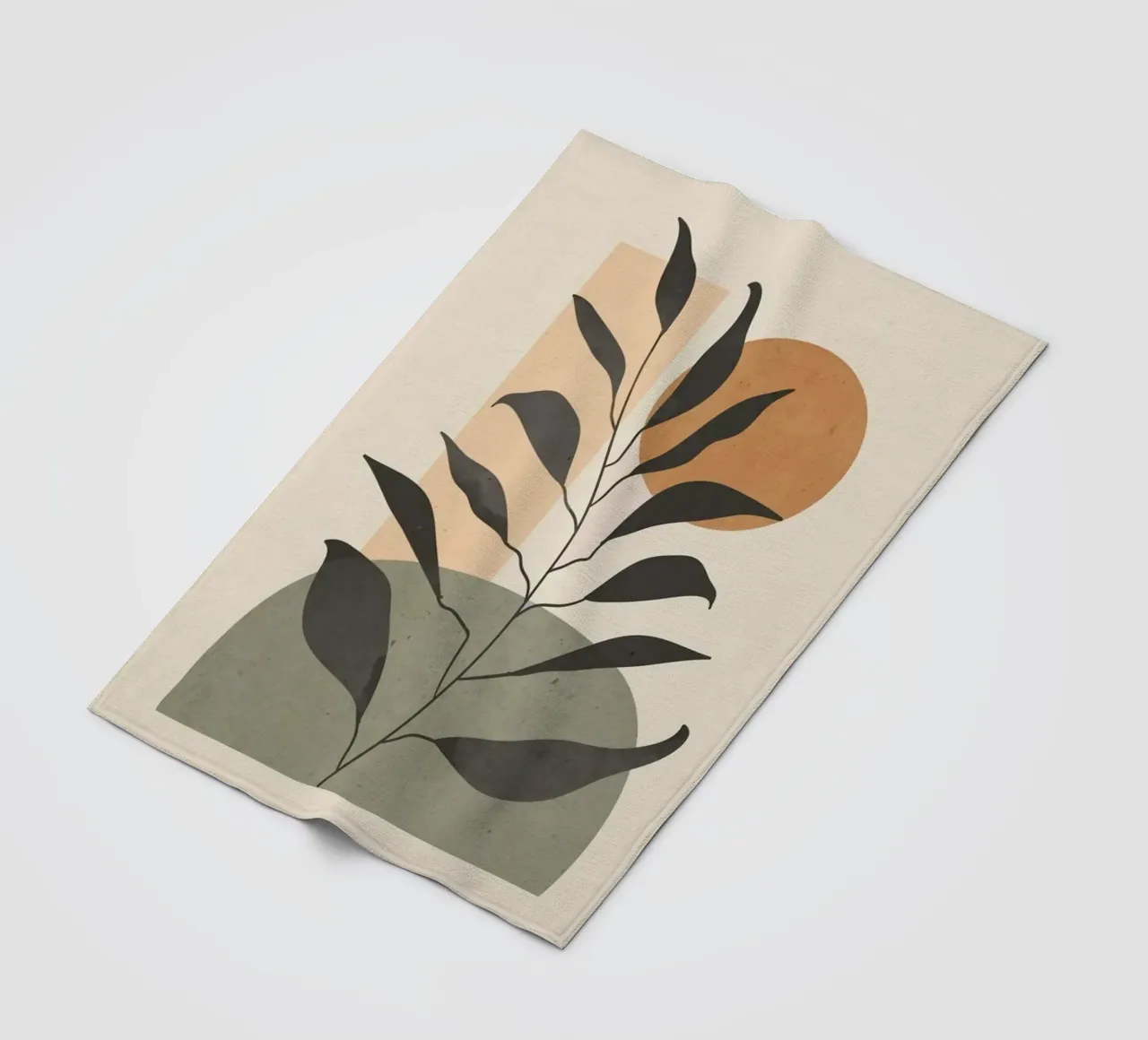 leaf moon shape coperta in pile da miracle