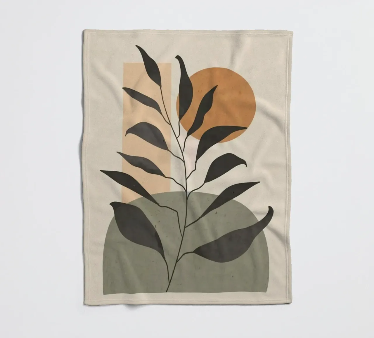 leaf moon shape coperta in pile da miracle