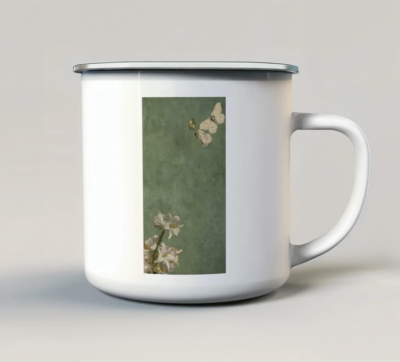 flower butterfly tazza in smalto da miracle