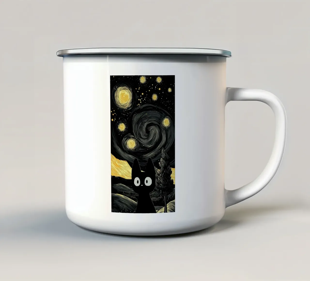 storm star cat tazza in smalto da miracle