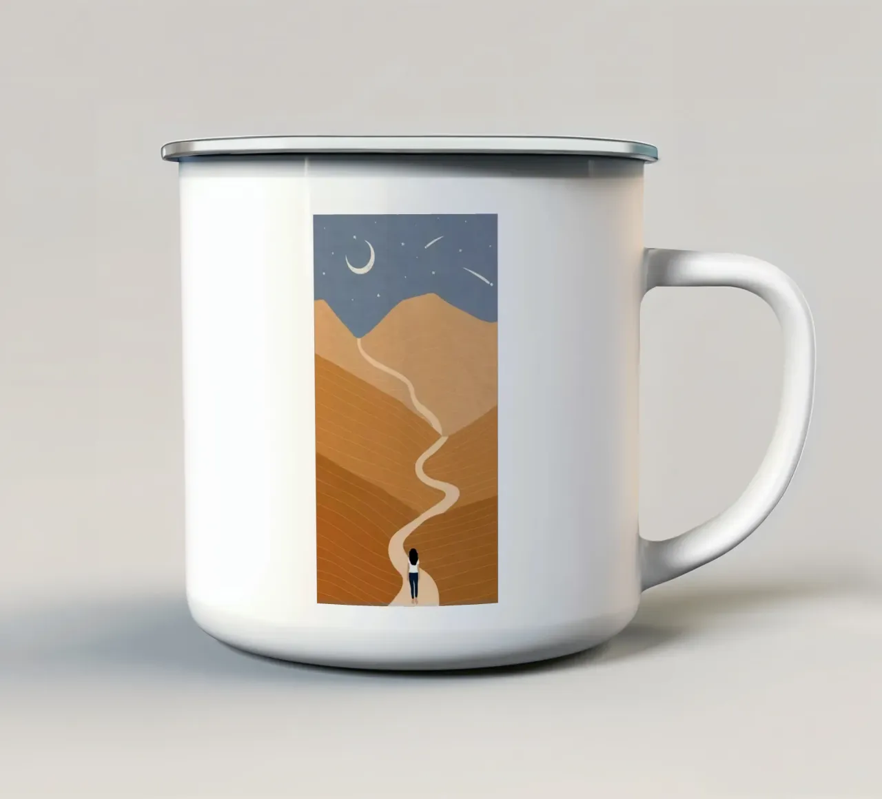run through curve road tazza in smalto da lifeline