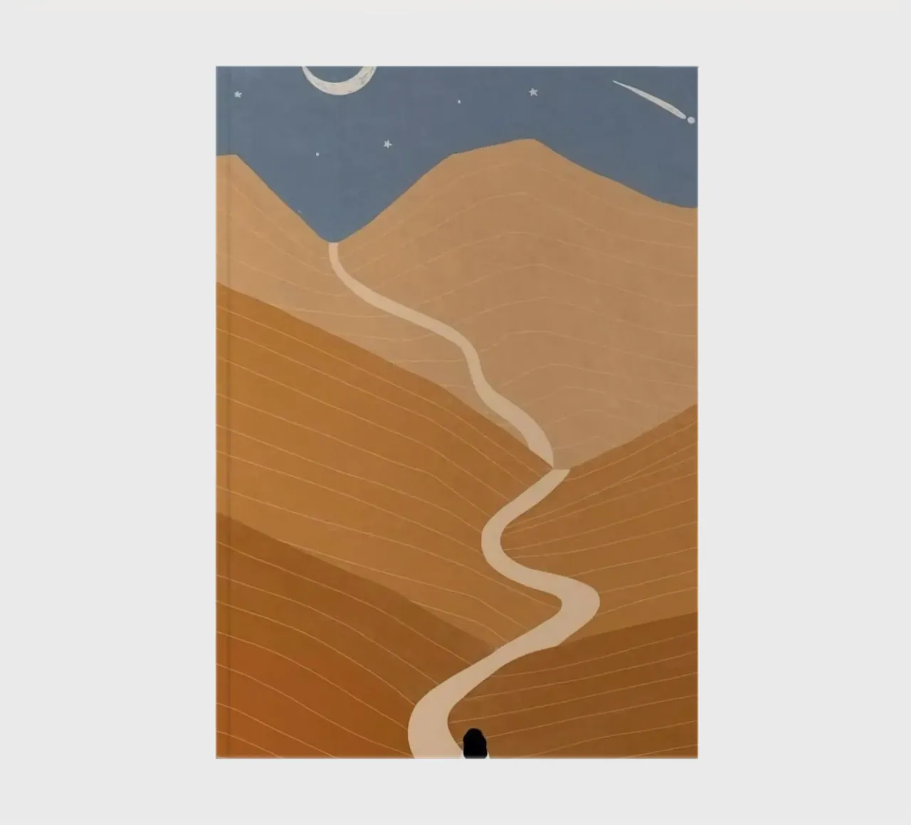 run through curve road notebook by lifeline