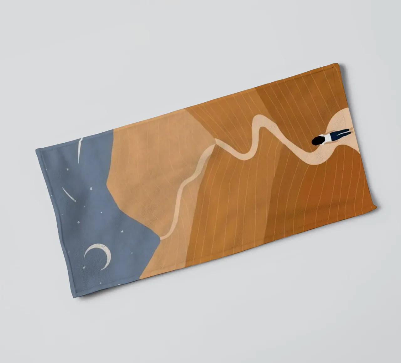 run through curve road asciugamano da bagno da lifeline