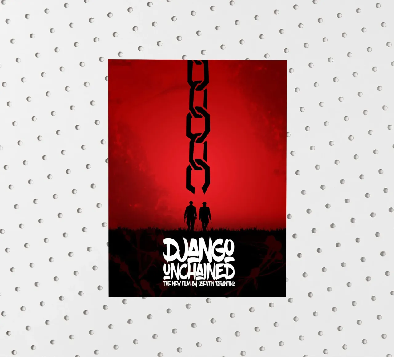 Django Unchained - Minimal - Tarantino Alternative autocollant de Oscar