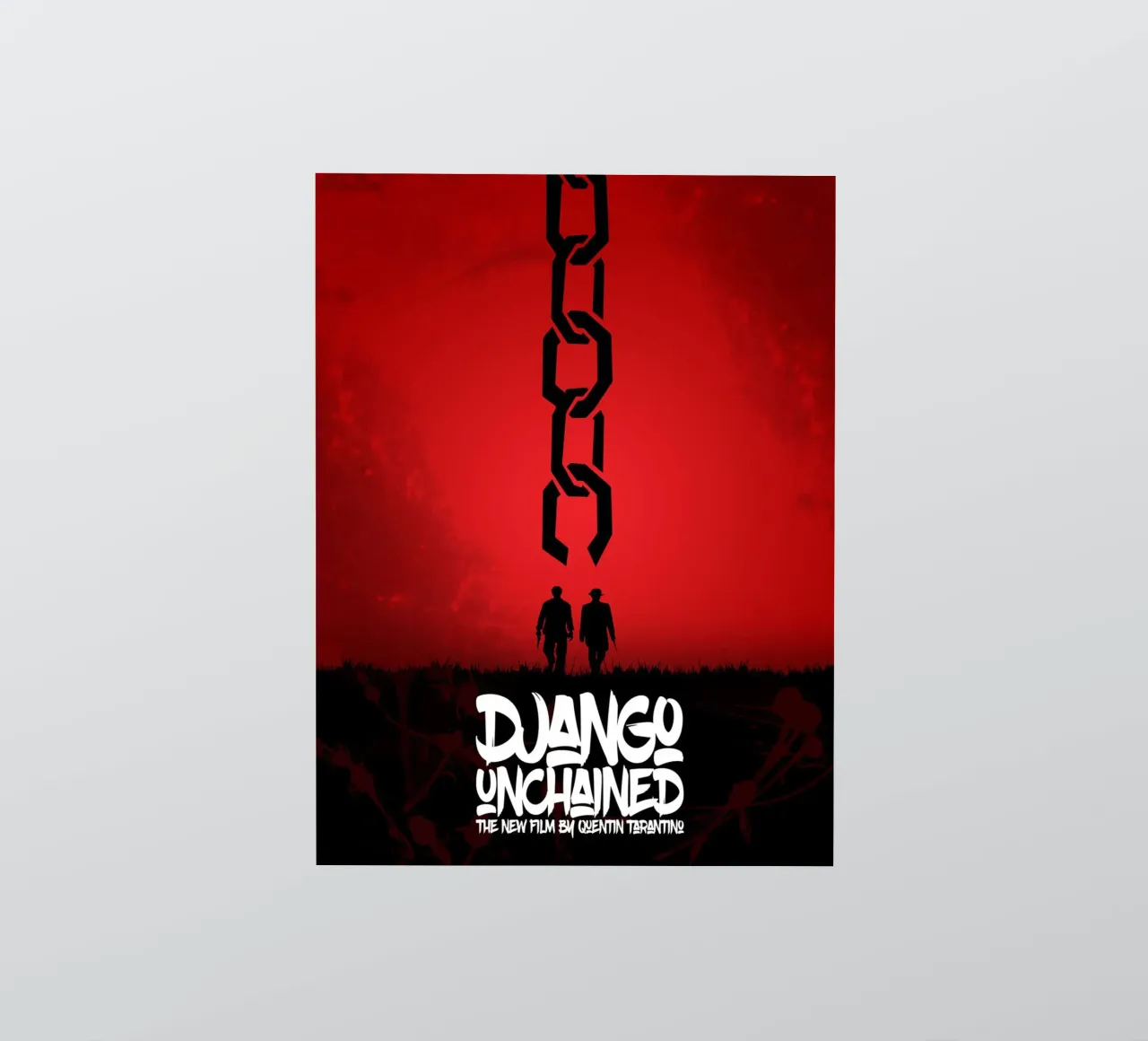 Django Unchained - Minimal - Tarantino Alternative autocollant de Oscar