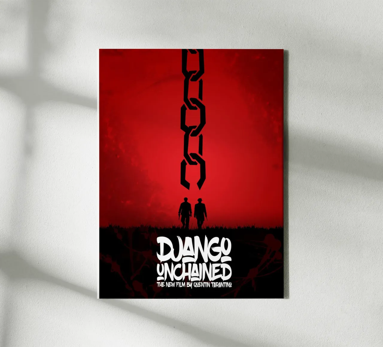 Django Unchained - Minimal - Tarantino Alternative toile avec Caisse américaine de Oscar Frazier