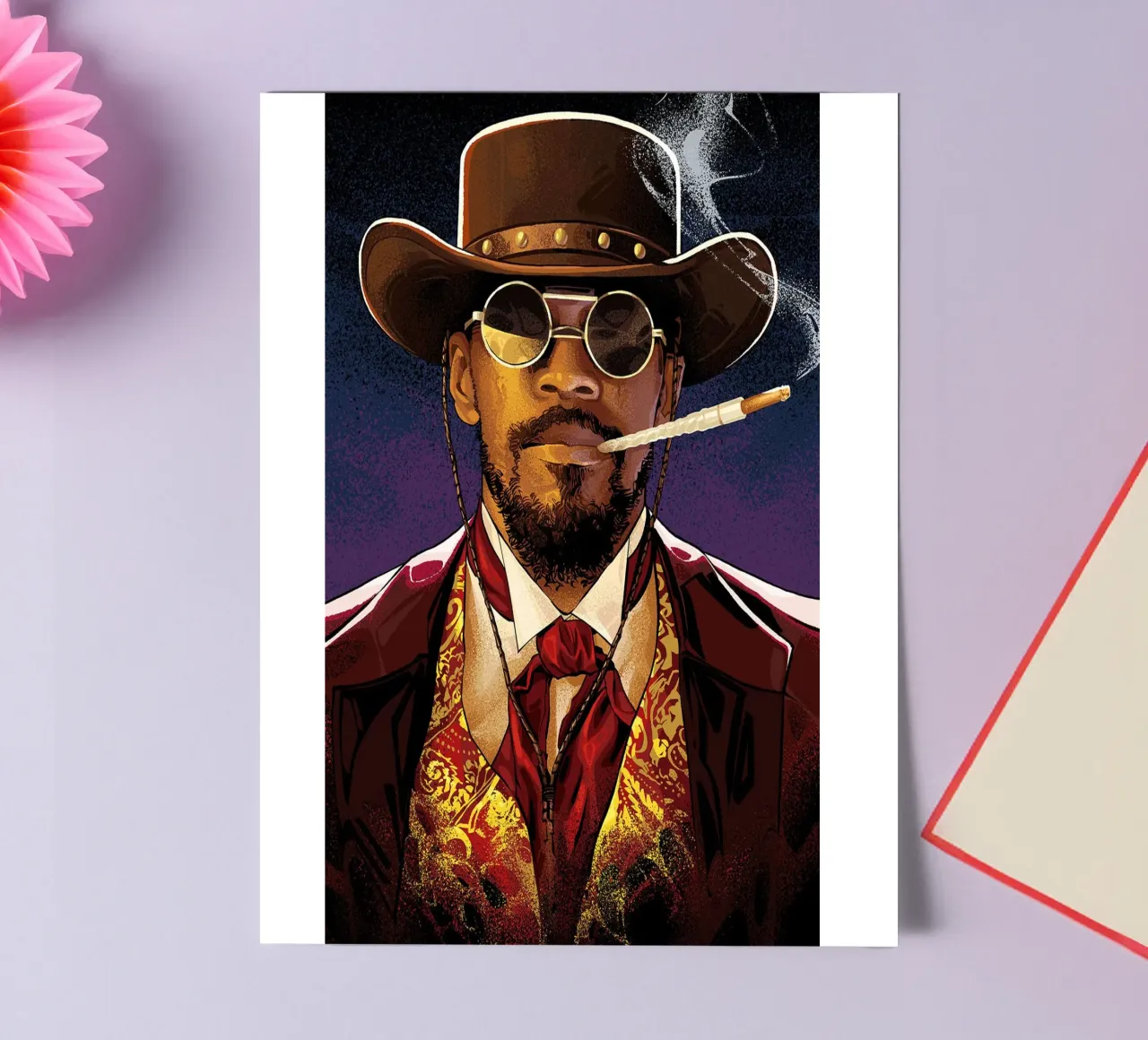Django Unchained foglio adesivo da Oscar