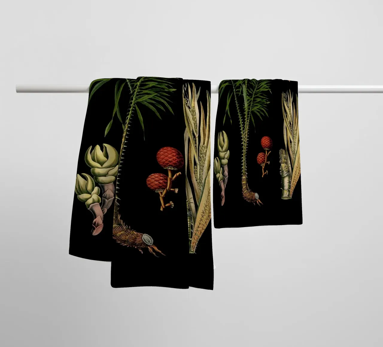 Vintage Bollmann 4 Drachen Rotang asciugamano da bagno da Vintage Print Collection