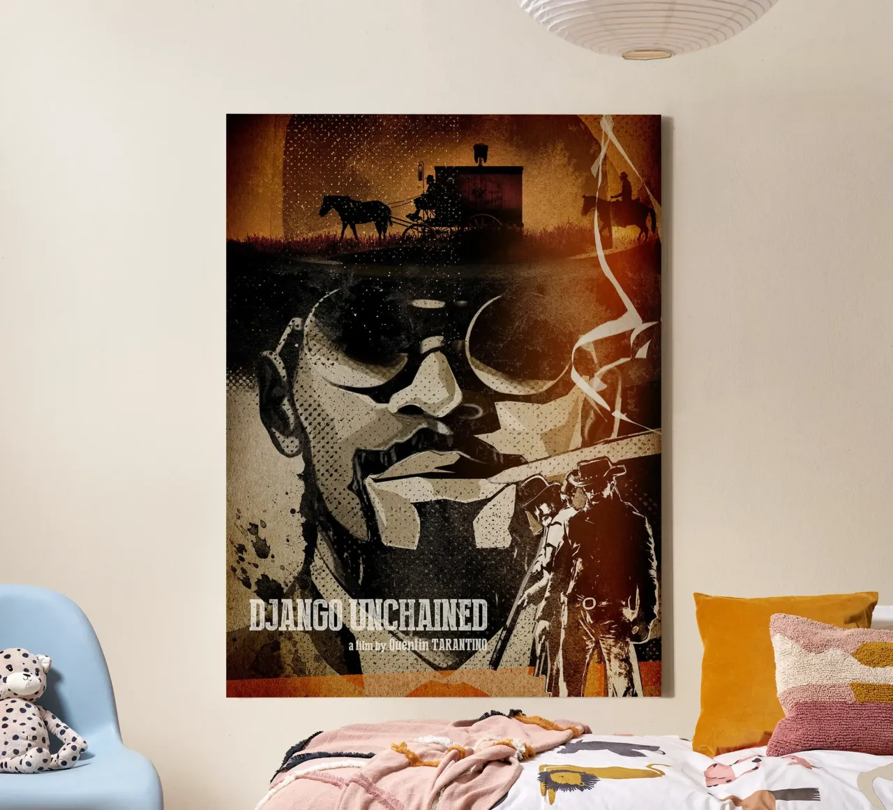 Django lienzo con Marco flotante de Oscar Frazier