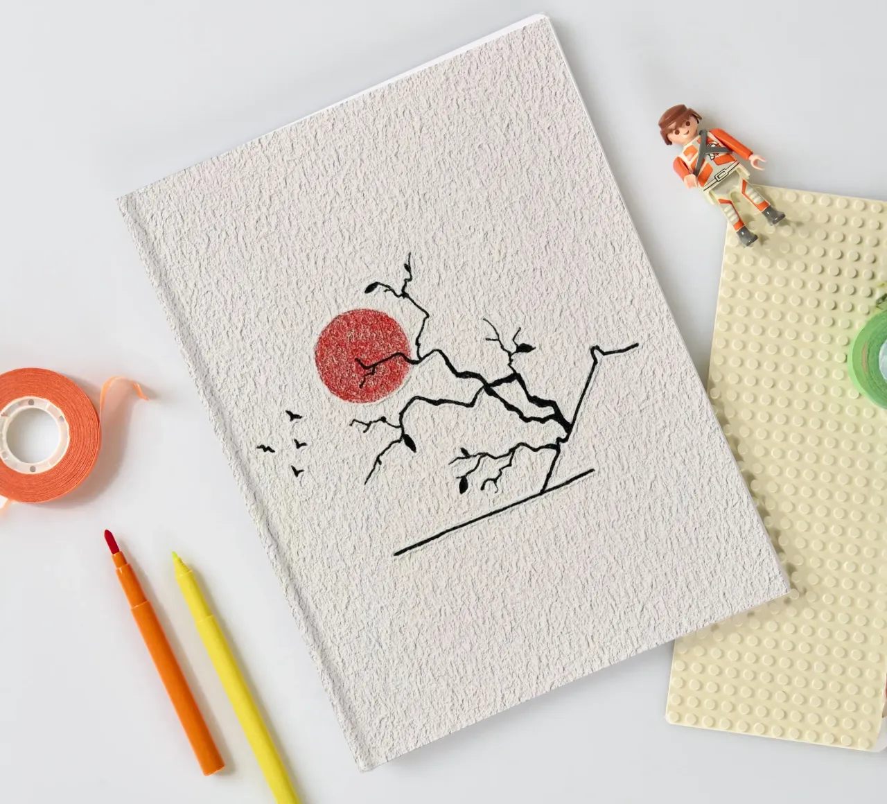 minimal nature line notebook by melts
