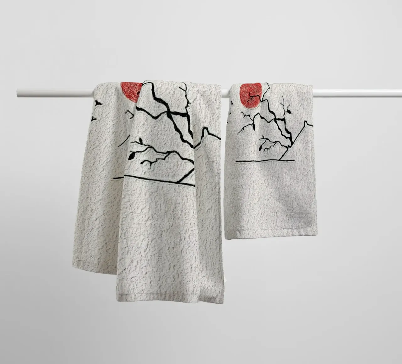 minimal nature line asciugamano da bagno da melts
