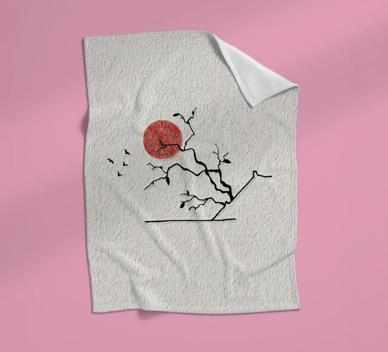 minimal nature line coperta in pile da melts