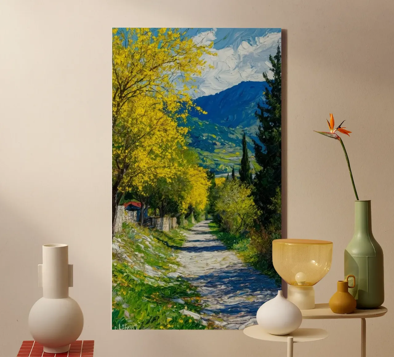line road shadow tela con Cornice a cassetta da hamily