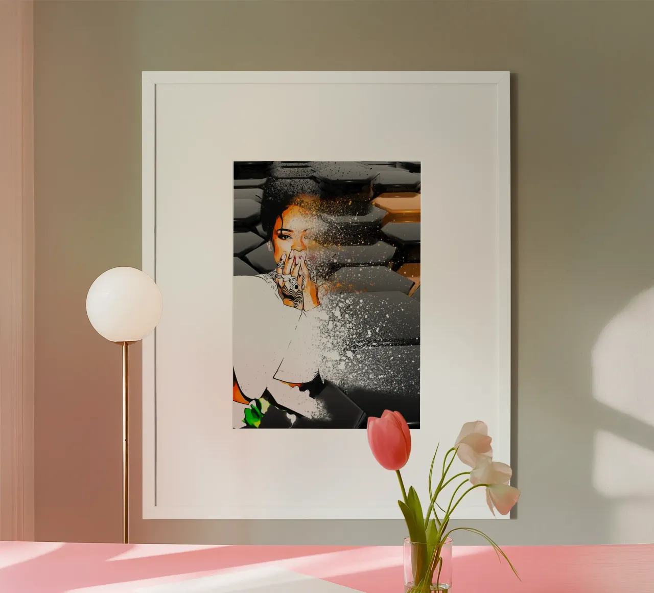 1001 disp. art nb rihanna poster da aank1001