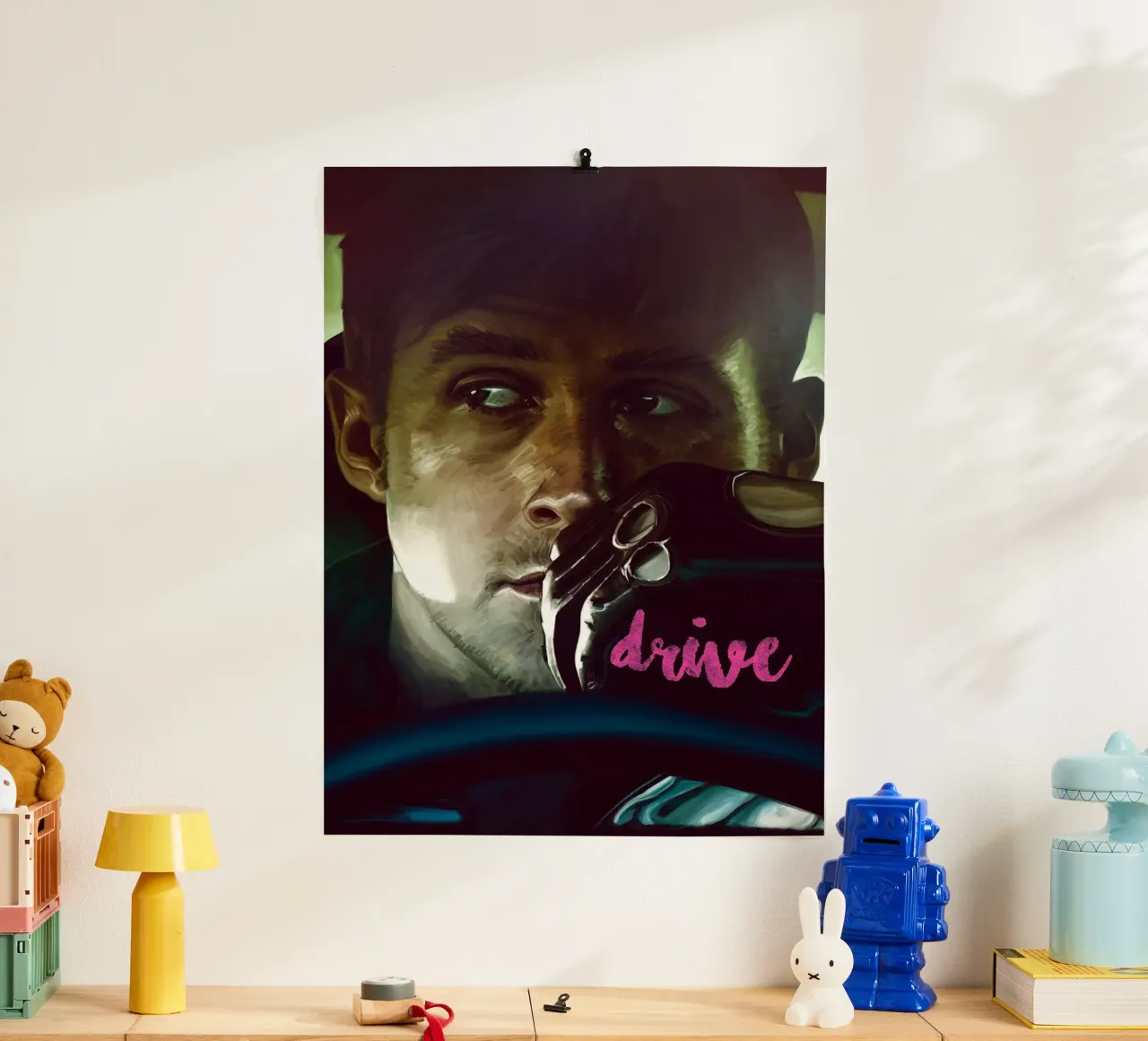Guida di Dmitry Belov poster con telaio in plastica da Oscar Frazier