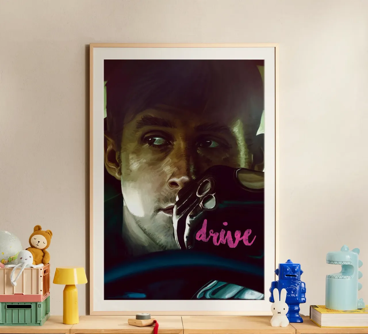 Guida di Dmitry Belov poster con telaio in plastica da Oscar Frazier
