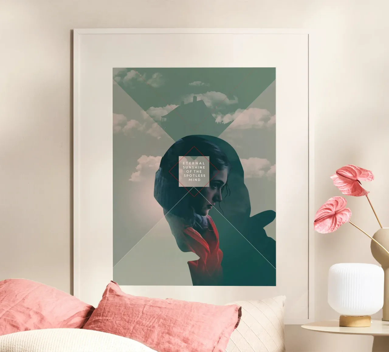 L'eterno sole della mente senza macchia lV poster con telaio in legno da Oscar Frazier