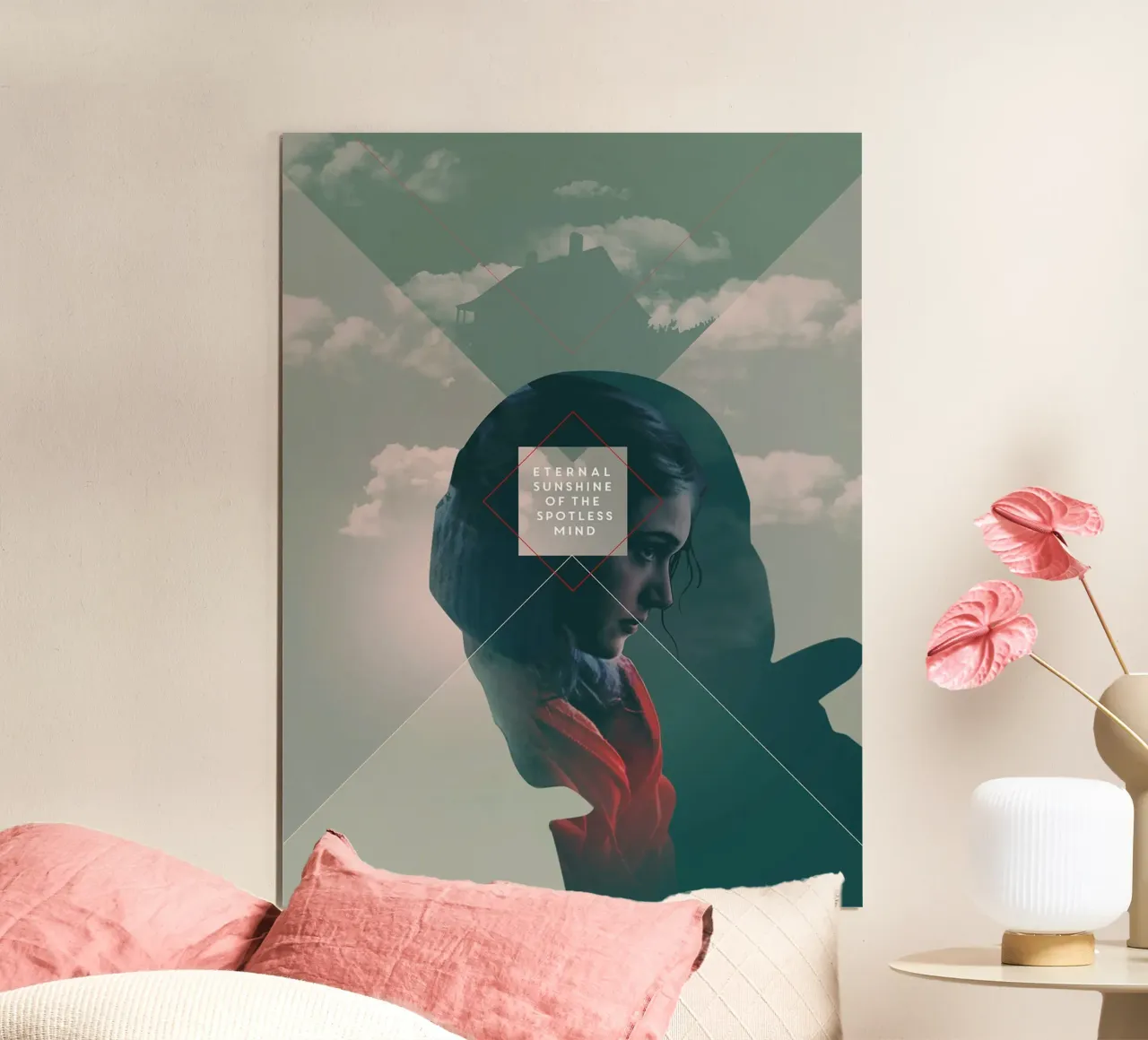 L'eterno sole della mente senza macchia lV poster con telaio in legno da Oscar Frazier