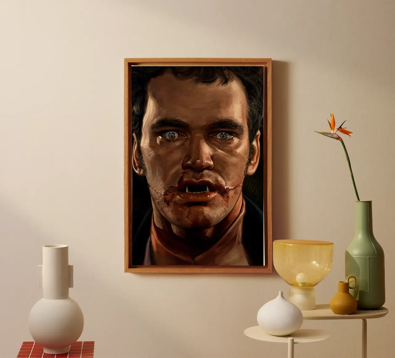 From Dusk Till Dawn canvas with Floater frame by Oscar Frazier