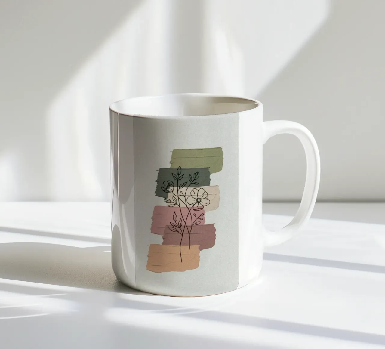 art colors and line flower tazza in ceramica da melts