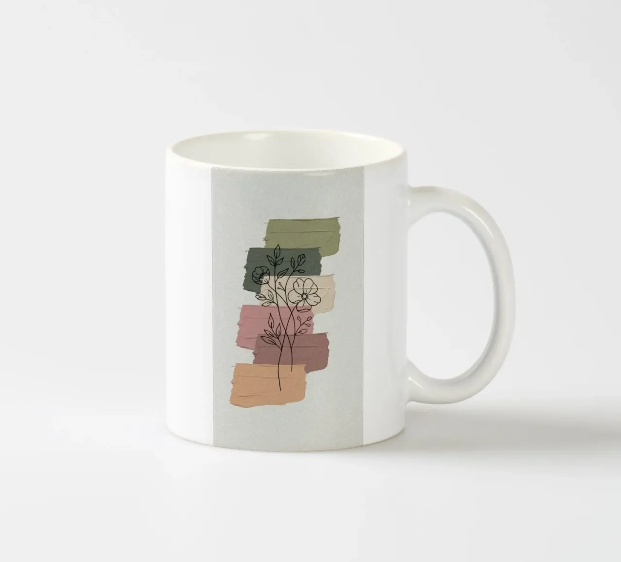 art colors and line flower tazza in ceramica da melts