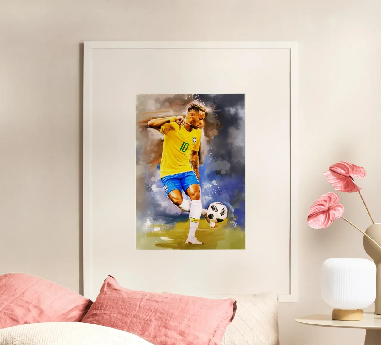 Controllo perfetto di Neymar poster da Lembayung art