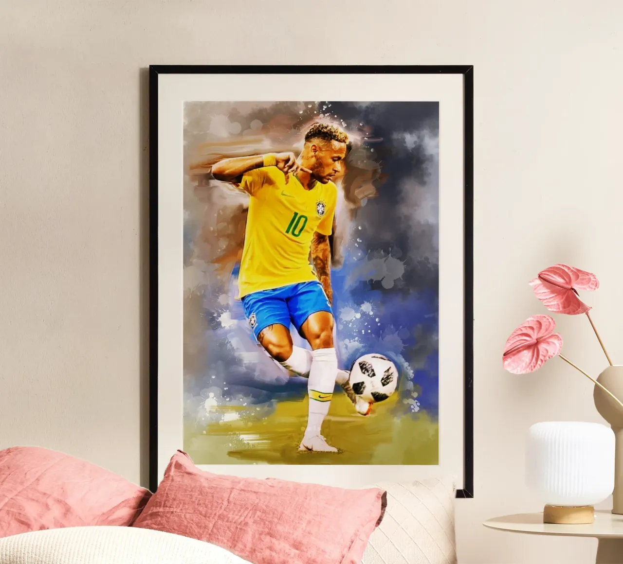 Controllo perfetto di Neymar poster da Lembayung art