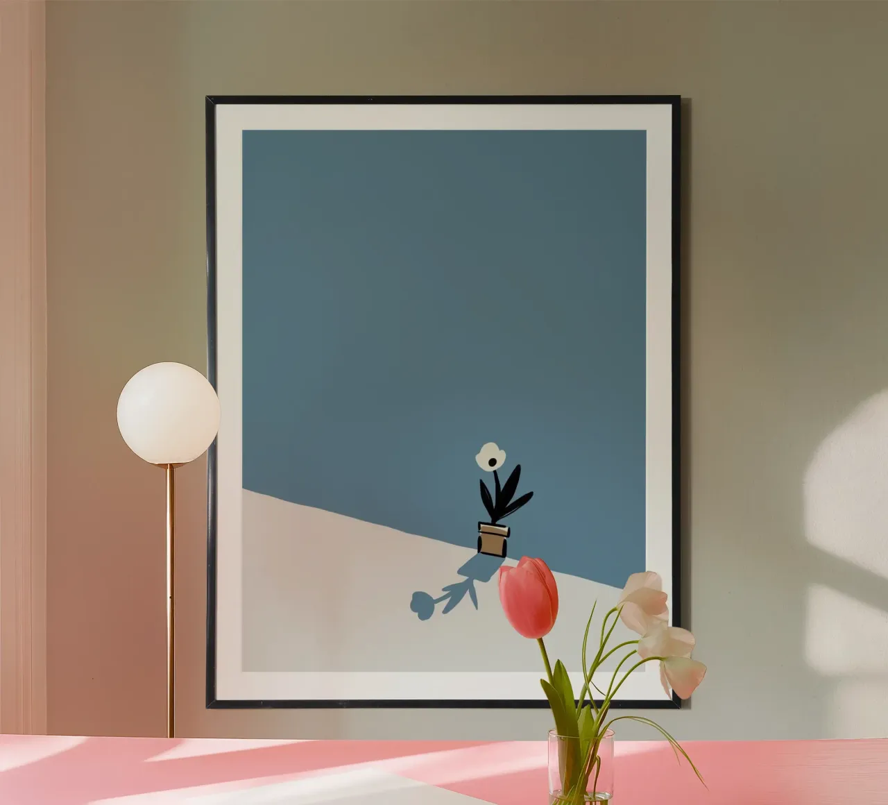 minimal vase poster da hamily