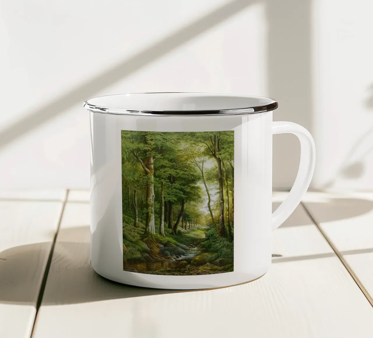 forest light tree tazza in smalto da melts