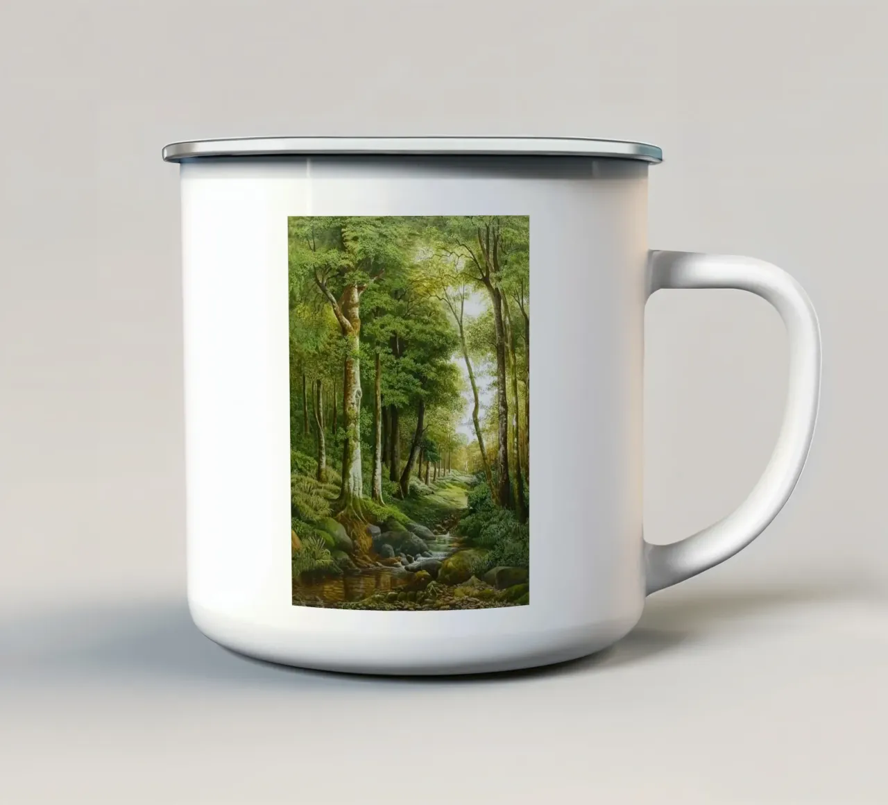 forest light tree tazza in smalto da melts