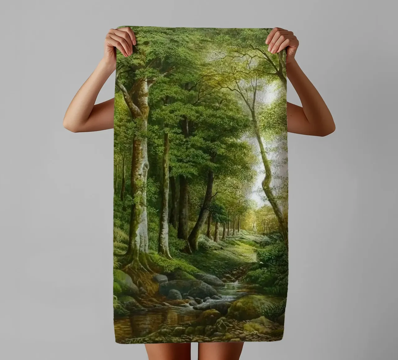 forest light tree asciugamano da bagno da melts