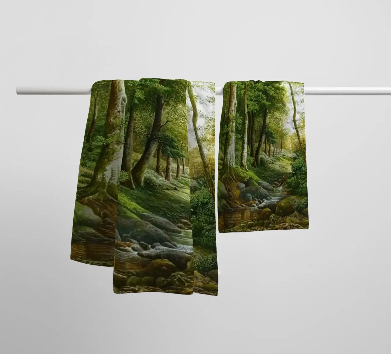 forest light tree asciugamano da bagno da melts