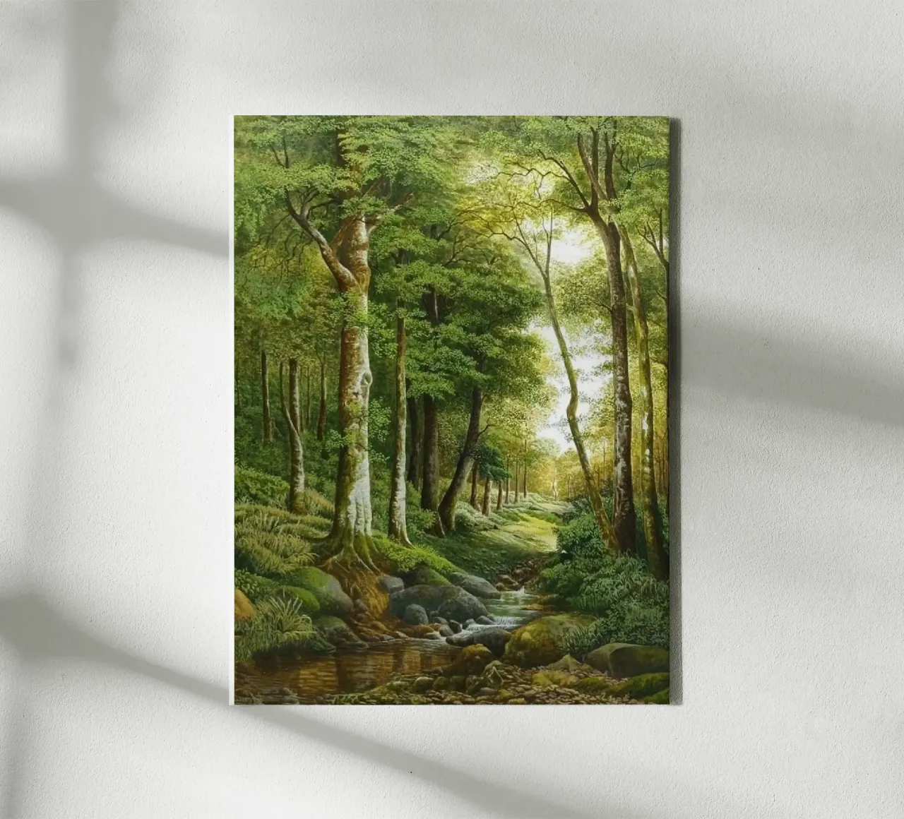 forest light tree tela con Cornice a cassetta da melts