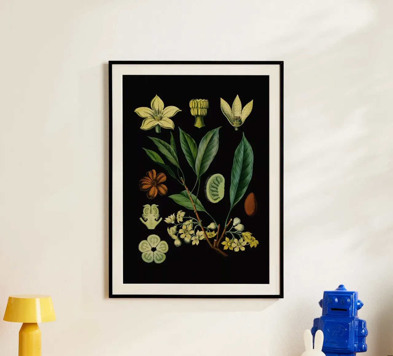 Vintage Bollmann 4 Kolabaum poster con telaio in legno da Vintage Print Collection