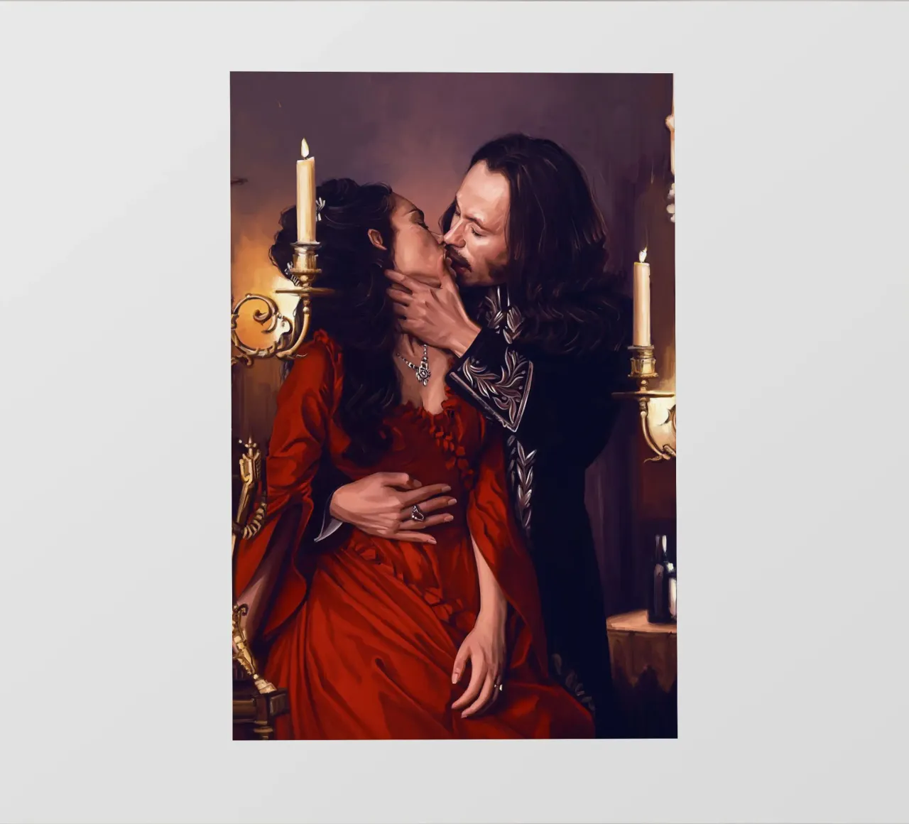 Il bacio in Dracula di Bram Stoker telo in pvc da Oscar