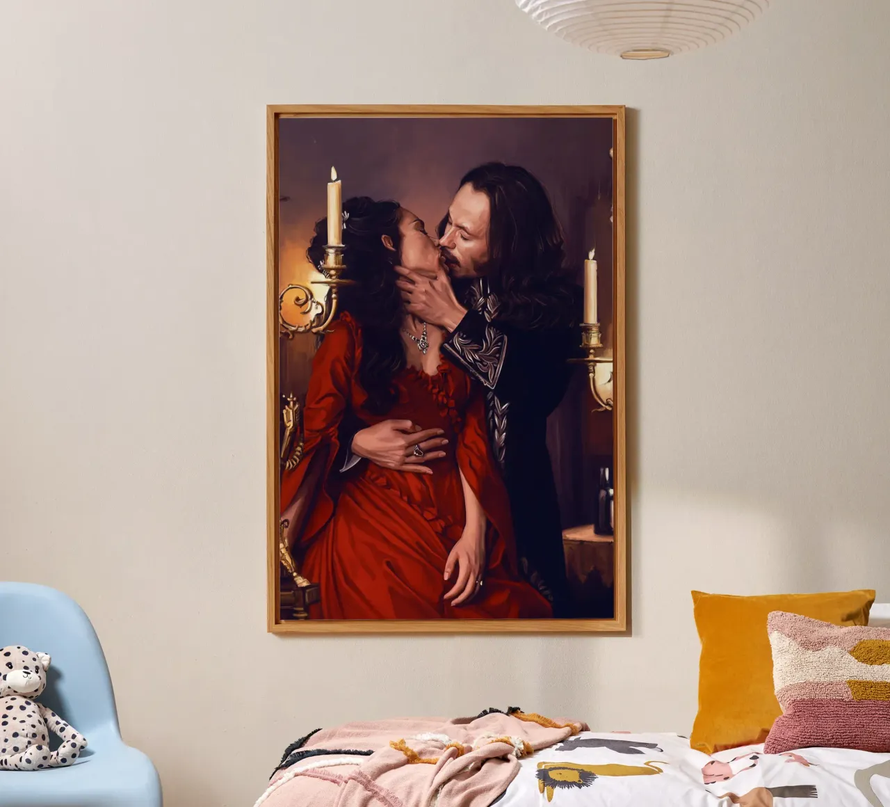 Il bacio in Dracula di Bram Stoker alluminio dibond da Oscar