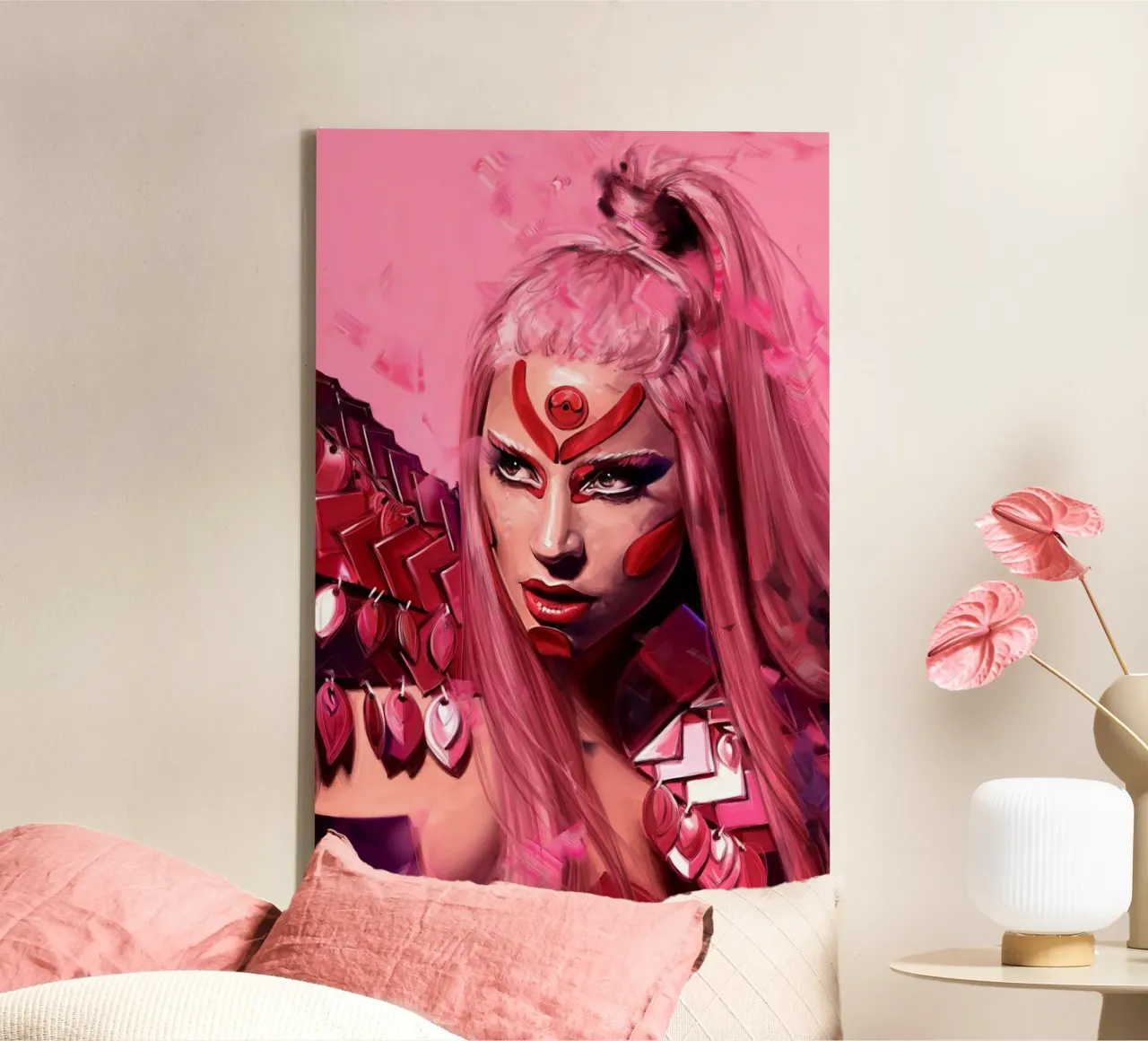 Lady Gaga di Dmitry Belov tela con Cornice a cassetta da Oscar Frazier