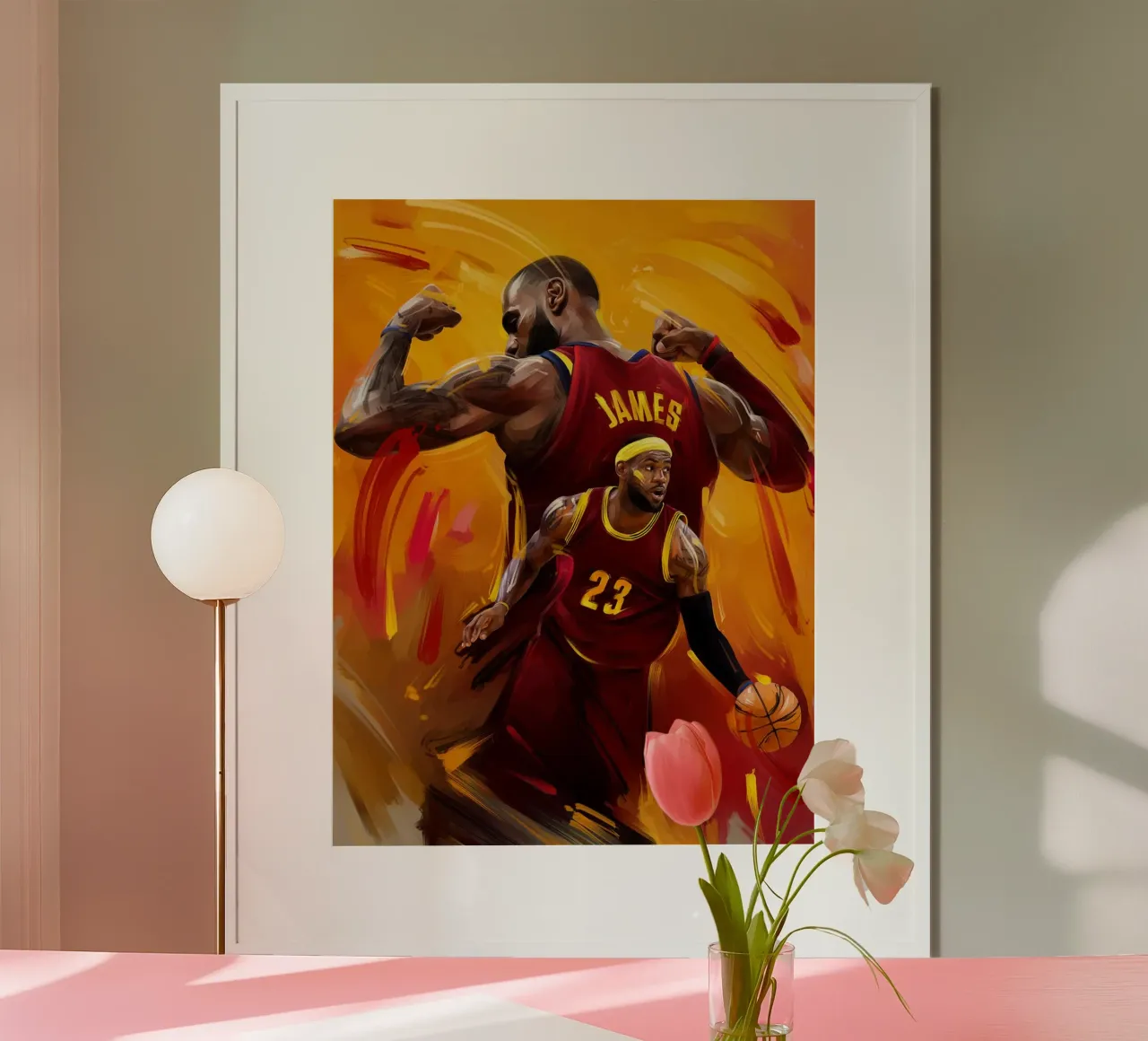 LeBron James poster da Oscar Frazier