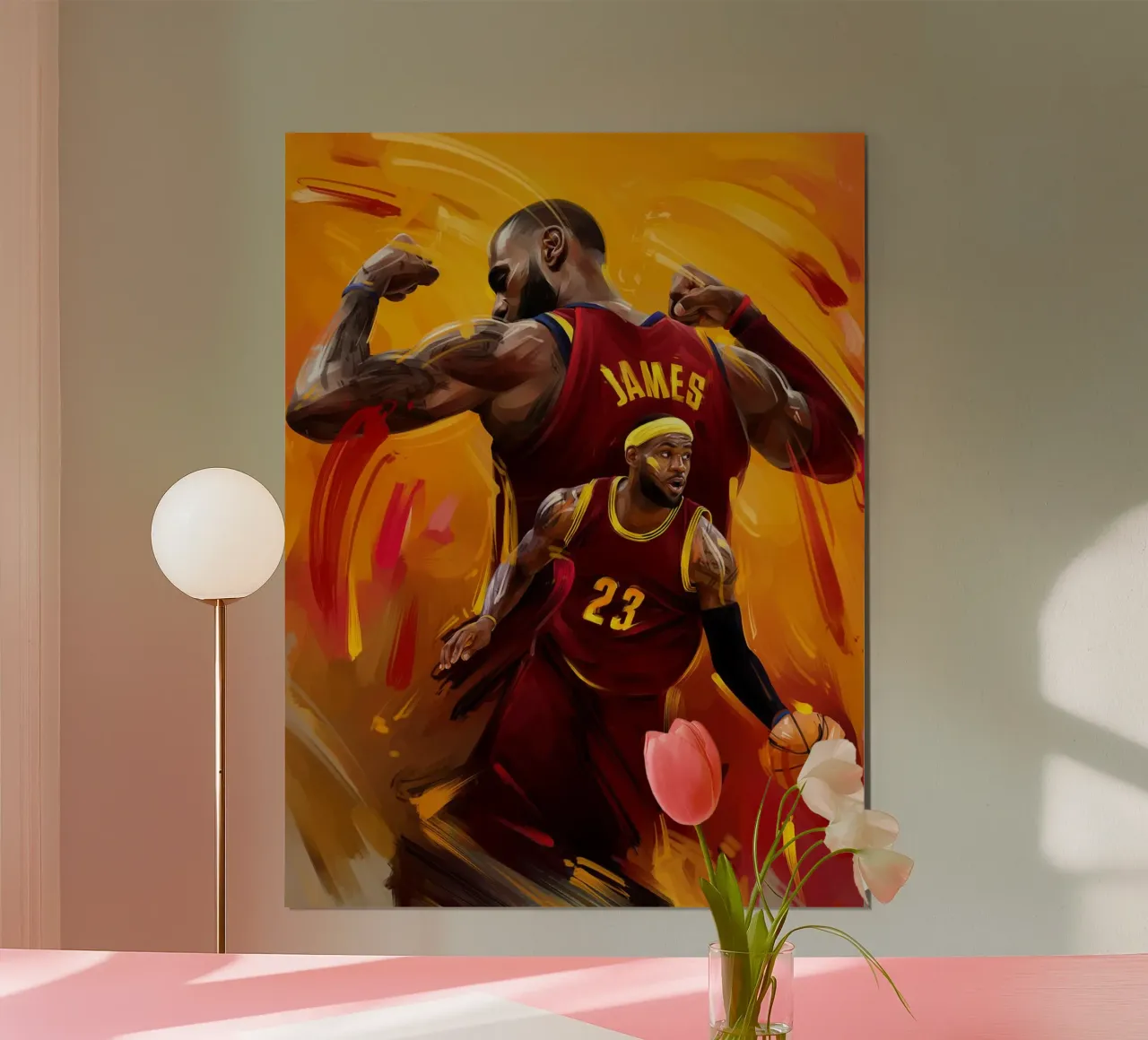 LeBron James poster da Oscar Frazier