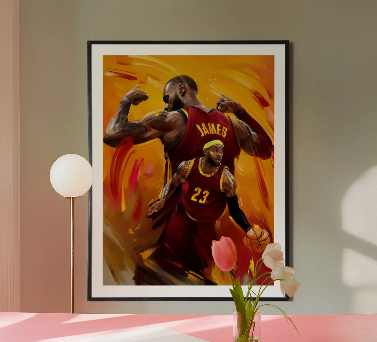 LeBron James poster da Oscar Frazier