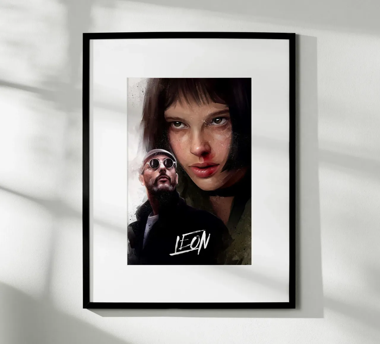 Leon di Dmitry Belov poster con telaio in plastica da Oscar Frazier