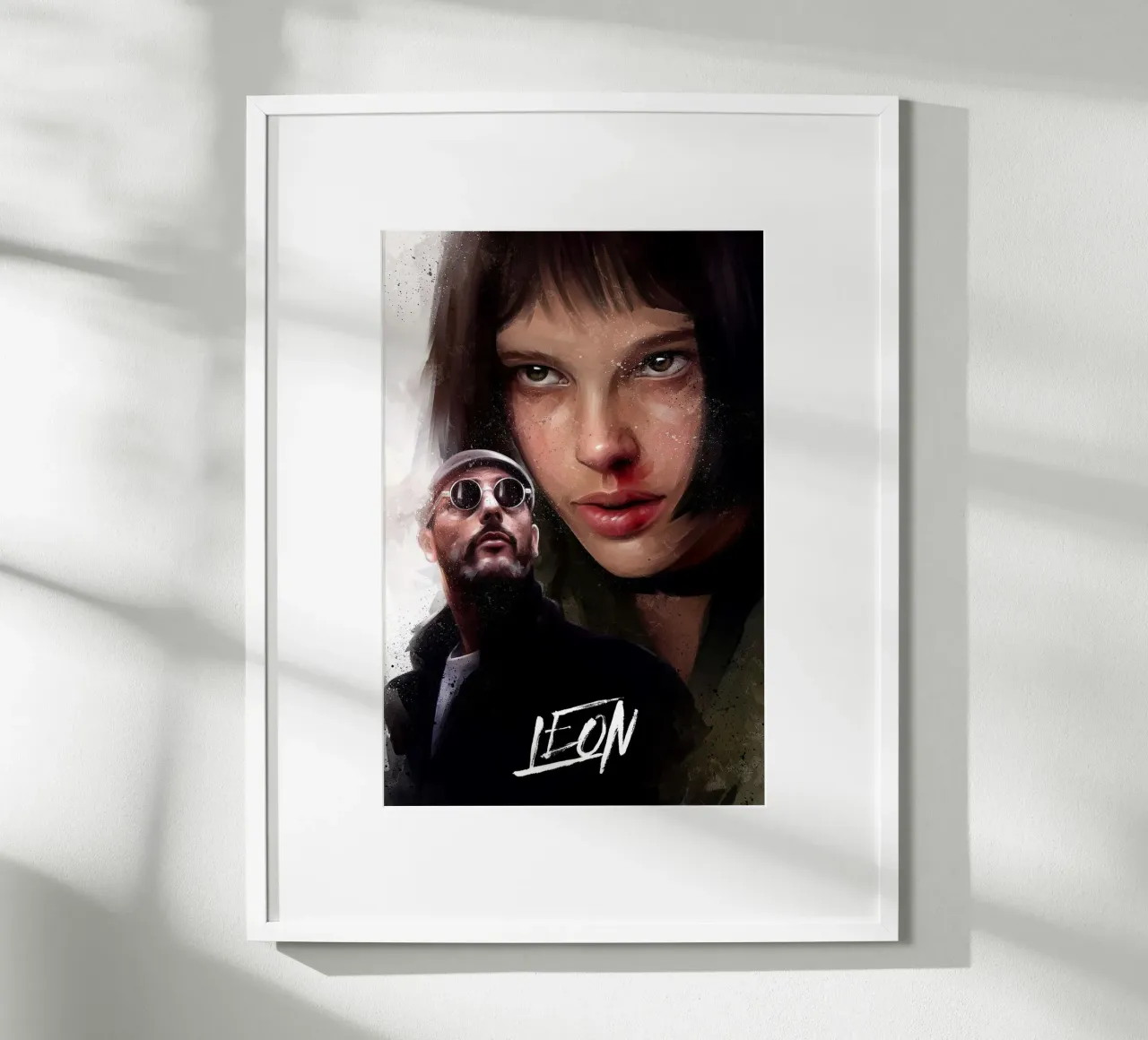 Leon di Dmitry Belov poster con telaio in plastica da Oscar Frazier